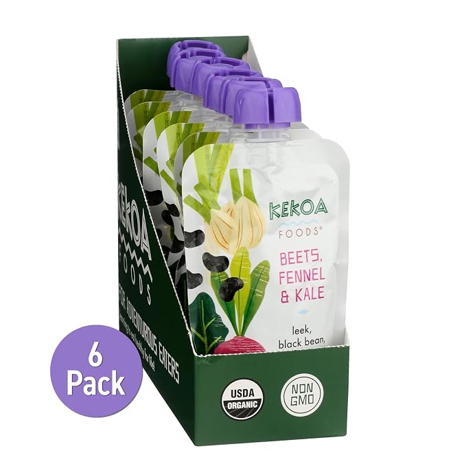 Kekoa Foods Beets, Fennel & Kale Baby Food Purée | 100% USDA Certified-Organic - Image 3