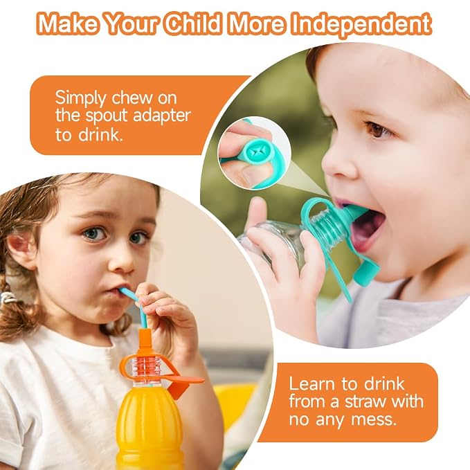 Morlike Living Water Bottle Spout Adapter, Silicone Baby Water Bottle Adapter - Image 7