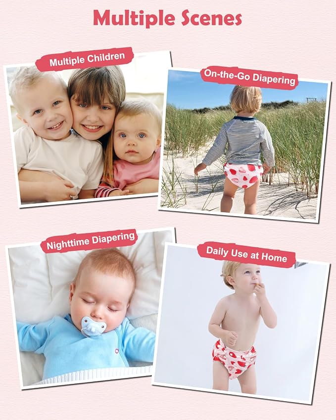Babygoal Baby Cloth Diaper 6 Pack - Image 5
