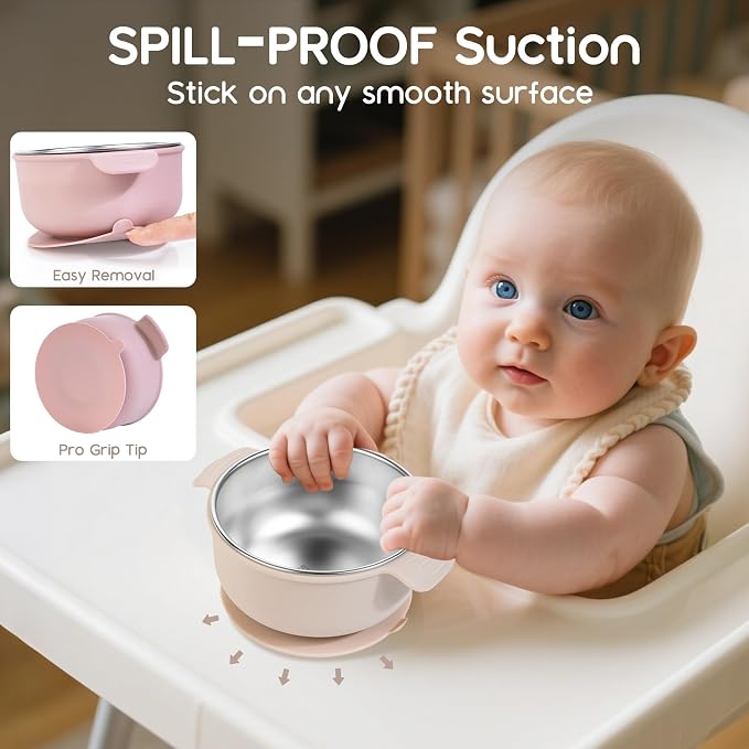 Bella’s Friends Stainless Steel and Silicone Baby Bowls - Image 3