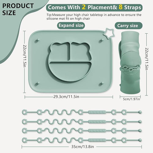 2 Pack Silicone Baby Placemats - Image 2
