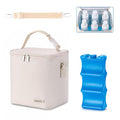 Breastmilk Cooler Bag with Ice Pack Fits 6 Baby Bottles Up to 9 Ounce, Baby by BABEYER