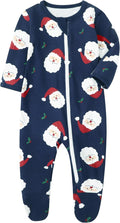O2 BABY Baby Boys Girls Organic Cotton Zip-Front Sleeper Pajamas, Footed Sleep by O2BABY