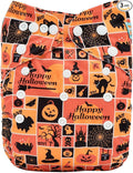 ALVABABY Halloween Baby Cloth Diapers One Size Adjustable Washable Reusable by ALVABABY