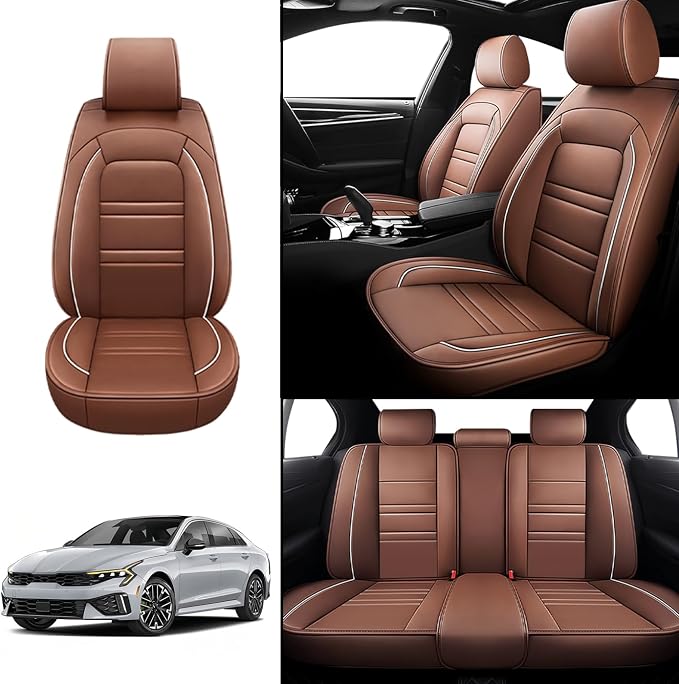 Seat Covers for kia k5 2021-2025 | 5-Seats Leather Seat Covers - Image 2