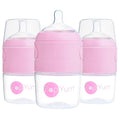 PopYum 5 oz Pink Anti-Colic Formula Making/Mixing/Dispenser Baby Bottles by PopYum
