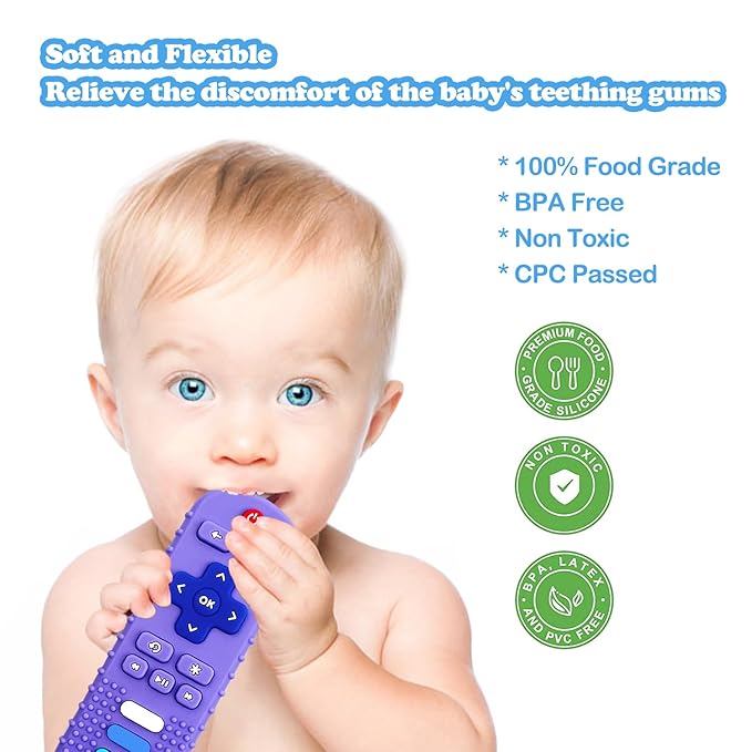 Baby Teething Toys, Food Grade Silicone Teether - Image 3