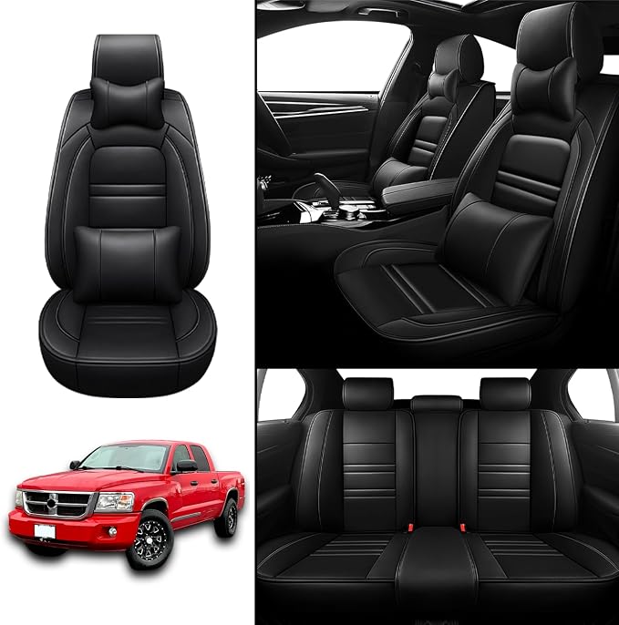 Car Seat Covers for Dodge Dakota 2000-2011 | 5-Seats Seat Covers, Waterproof - Image 2