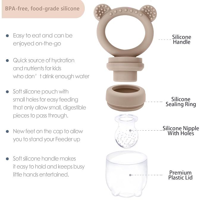 Frozen Breastmilk Teether & Baby Food Feeder Tray - Image 2
