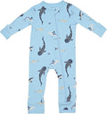 KYTE BABY Unisex Rayon Made From Bamboo Zippered Rompers 0-24 Months by KYTEBABY