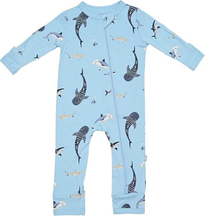 KYTE BABY Unisex Rayon Made From Bamboo Zippered Rompers 0-24 Months by KYTEBABY