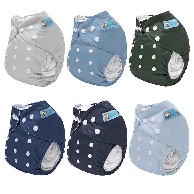 ALVABABY Baby Cloth Diaper 6 Pack - Image 2