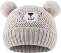 JANGANNSA Cute Bear Baby Beanie Pompom Baby Boys Hat Infant Toddler Winter by JANGANNSA