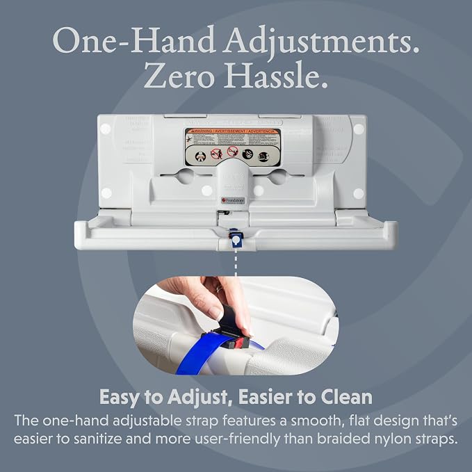 Foundations Classic Horizontal Baby Changing Station w/EZ Mount Backer Plate - Image 3