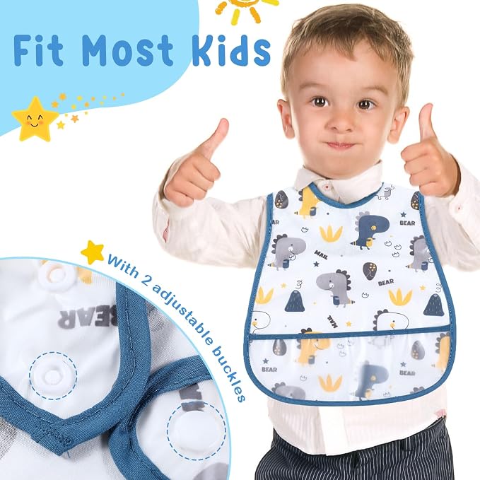Jeyiour 12 Pcs Baby Waterproof Bibs - Image 5