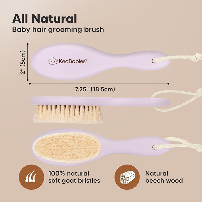 Wooden Baby Hair Brush - Image 2