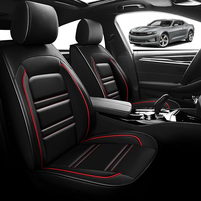 Seat Cover for Camaro 2000-2023 | Car Seat Covers Front Seats, Waterproof Seat - Image 2