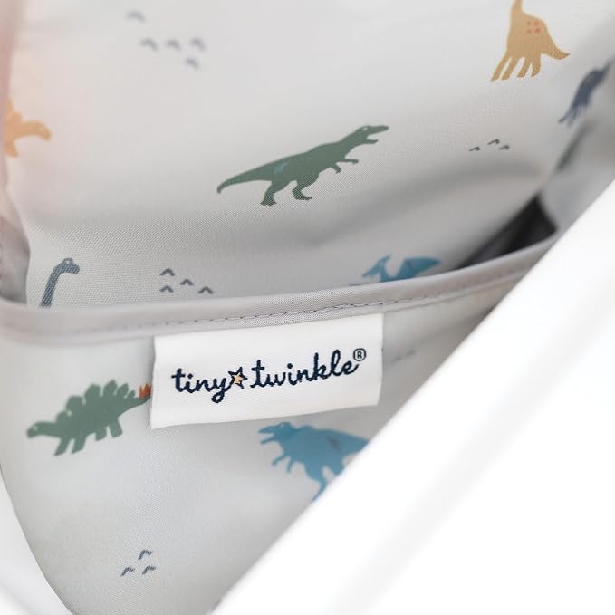 Tiny Twinkle Short Sleeve Apron Baby & Toddler Bib - Image 4