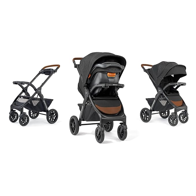 Chicco Bravo Primo Trio Travel System, Bravo Primo Quick-Fold Stroller - Image 2
