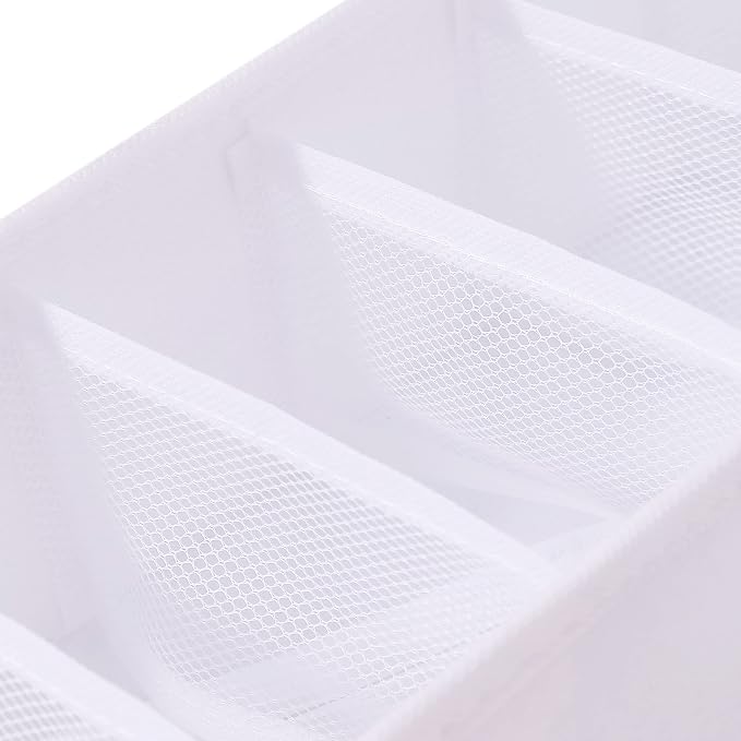 Qozary 6 Pack Sock Underwear Drawer Organizer Dividers, Collapsible Cabinet - Image 6