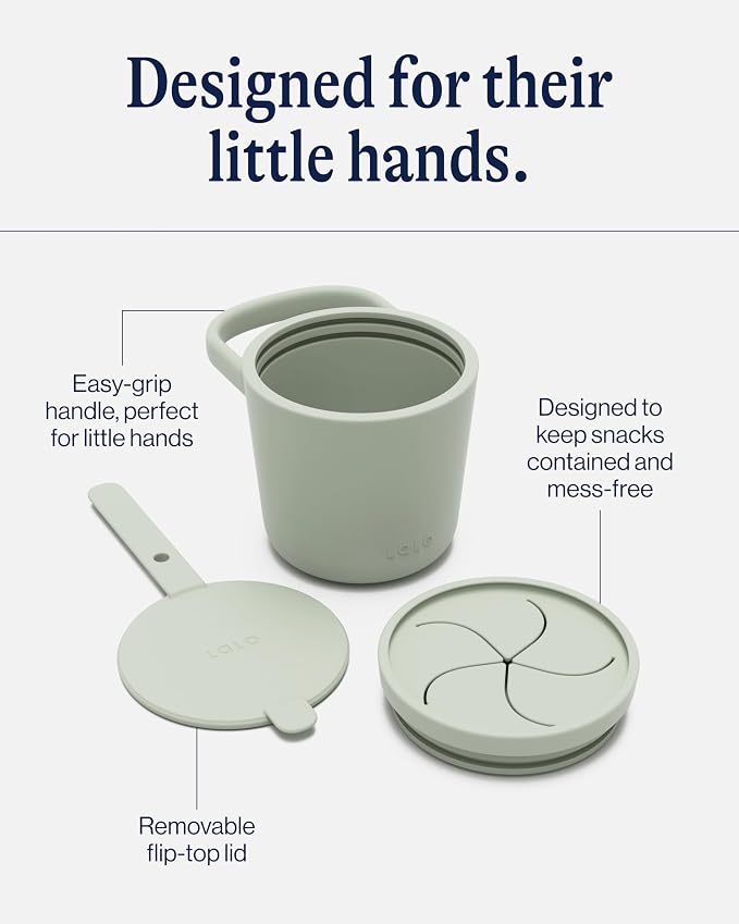 Lalo Snack Cup - Mess-Free Silicone Snack Cups - Image 3