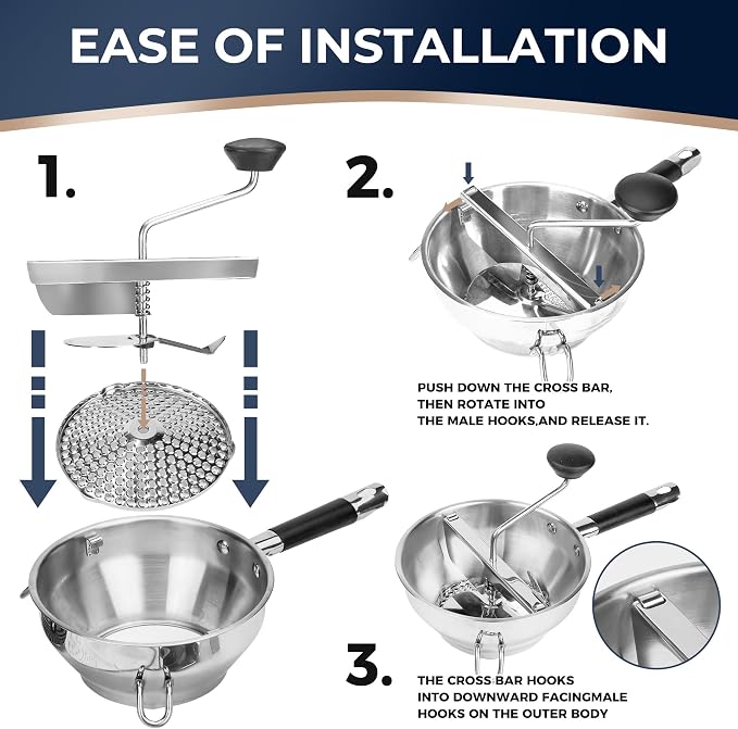 Stainless Steel Food Mills - Image 5