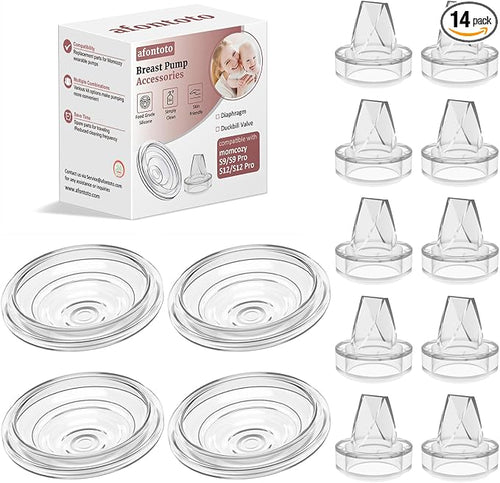 14Pack Breast Pump Parts Compatible by afontoto