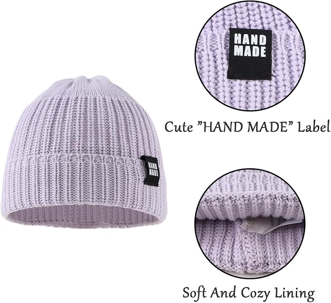 JANGANNSA Simple Knitted Baby Beanie Hip-Hop Boys Winter Hat Toddler Kids Bonnet - Image 3