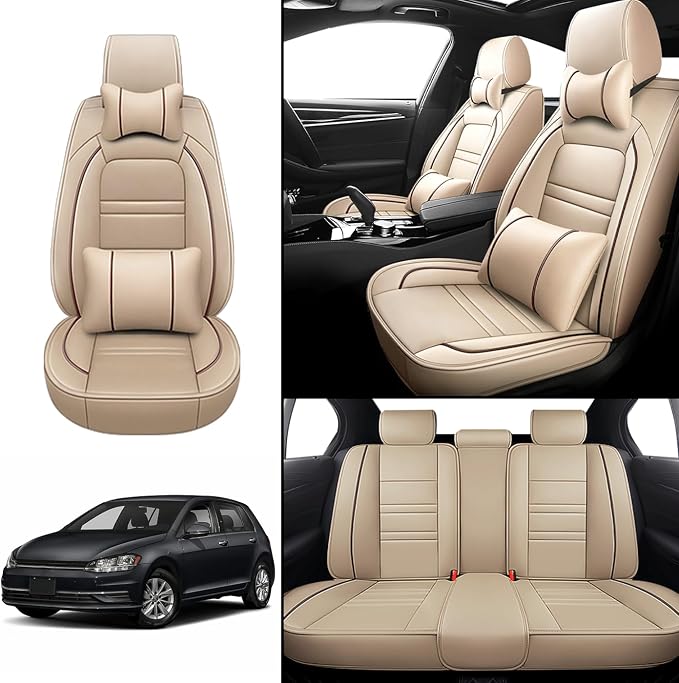Car Seat Covers for VW Car Golf 2015-2019 | 5-Seats Seat Covers, Waterproof - Image 2