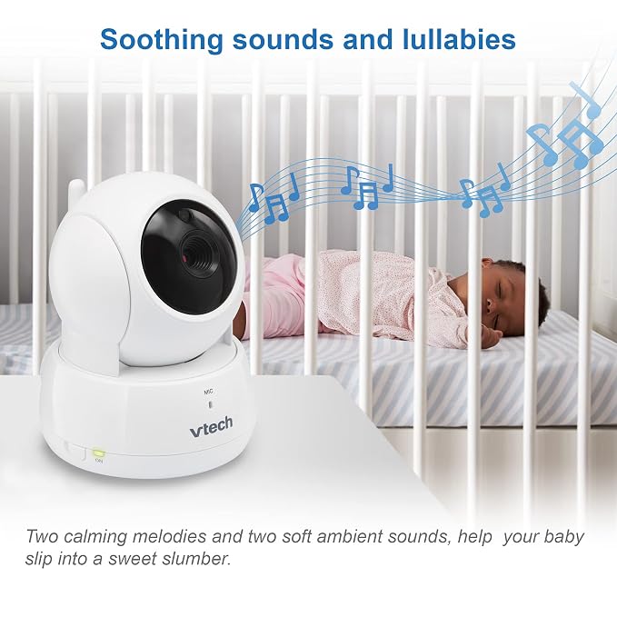 VTech VM923 Baby Monitor, 2.8” Screen, Pan-Tilt-Zoom, 1000ft Long Range - Image 9