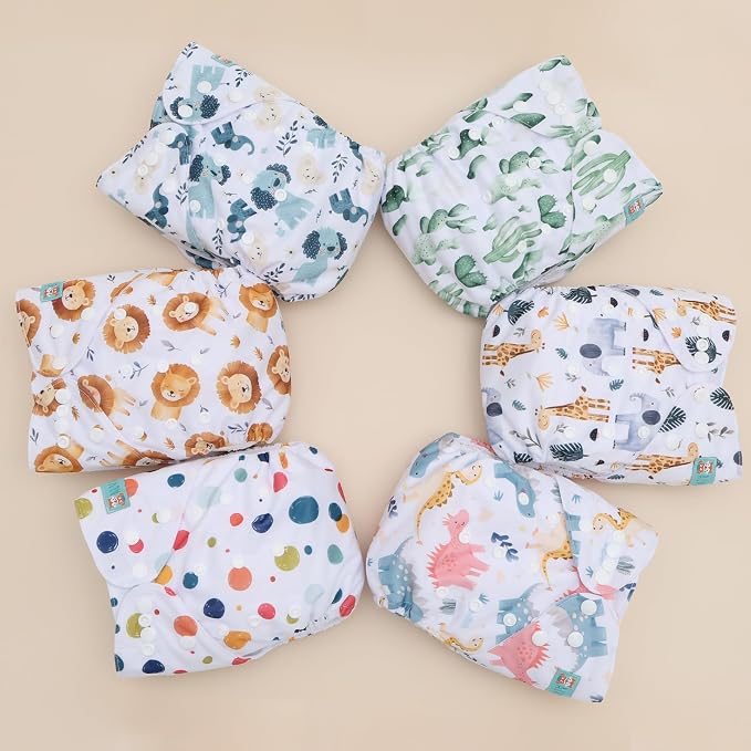 ALVABABY 6 Pack Cloth Diaper - Image 3