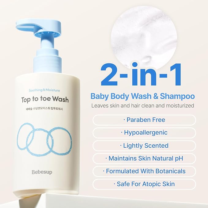 BEBESUP- Head to Toe Wash Baby Shampoo | Korean Skincare - Image 6