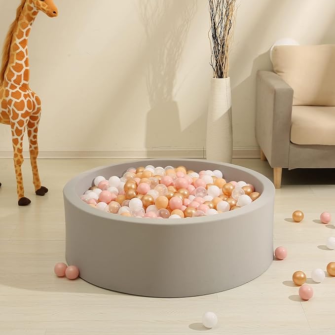 GOGOSO Ball Pits Balls for Toddlers Pack of 50 100 200 Plastics Shape Ball - Image 5
