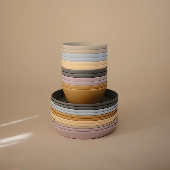 mushie Round Dinnerware Bowls for Kids | Made in Denmark - Image 7