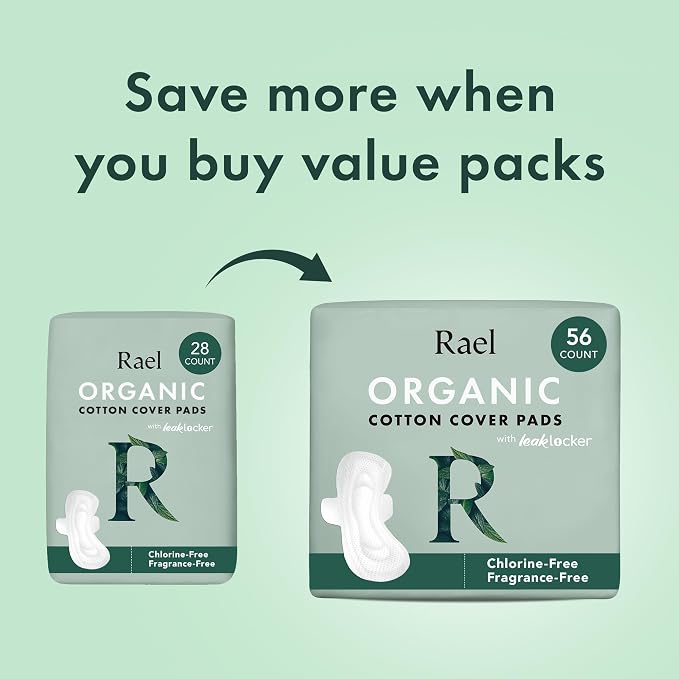 Rael Pads for Women, Organic Cotton Cover - Image 5