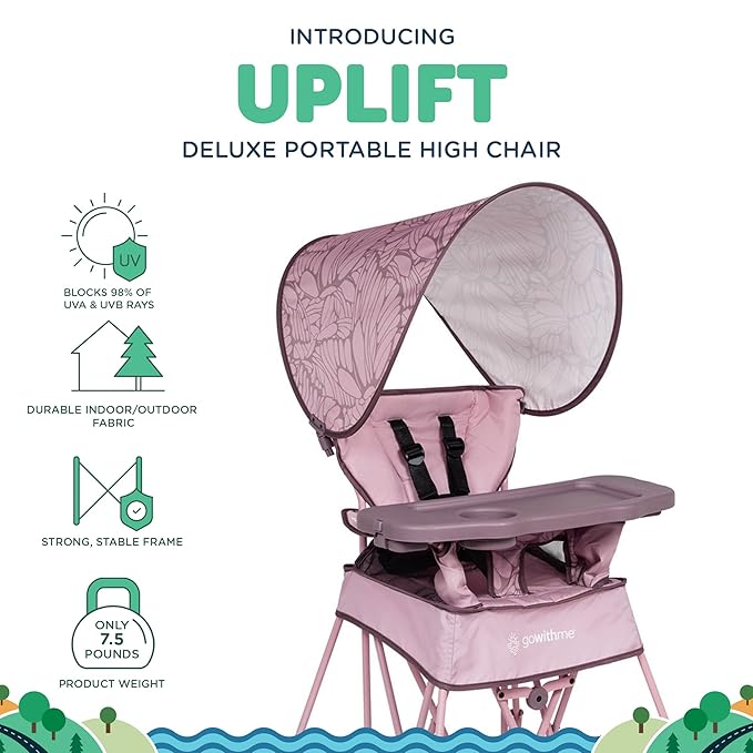 Baby Delight Go with Me Uplift Deluxe Portable High Chair | Travel High Chair | - Image 2