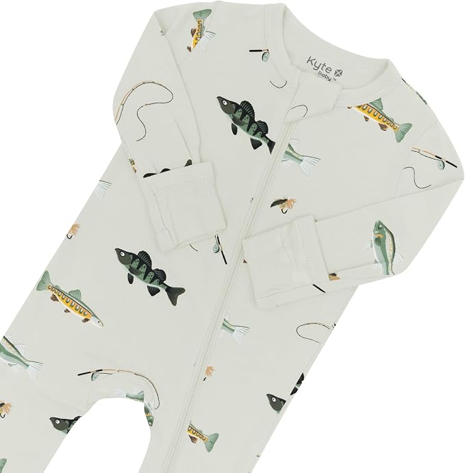 KYTE BABY Unisex Rayon Made From Bamboo Zippered Rompers 0-24 Months - Image 3