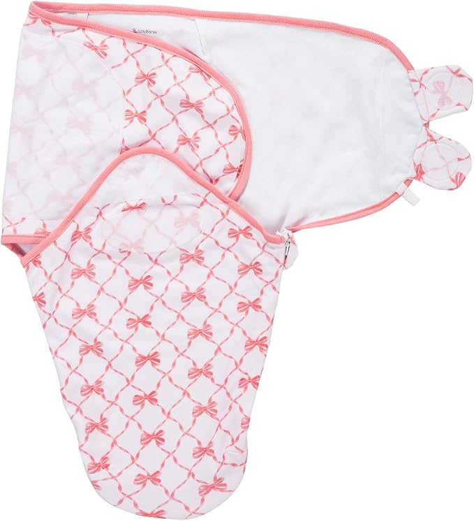 LollyBanks Baby Swaddles 100% Organic Cotton, 3-6 Months Baby Girl Swaddles by LollyBanks