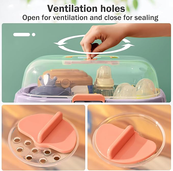 Baby Bottle Organizer for Storage, Large Capacity Baby Bottle Storage - Image 8