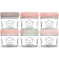 KeaBabies 6pk 4oz Glass Baby Food Containers by KeaBabies