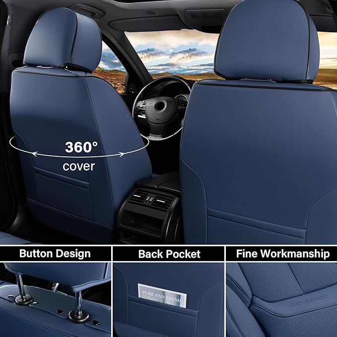 Coverado Car Seat Covers Full Set, Seat Covers - Image 4
