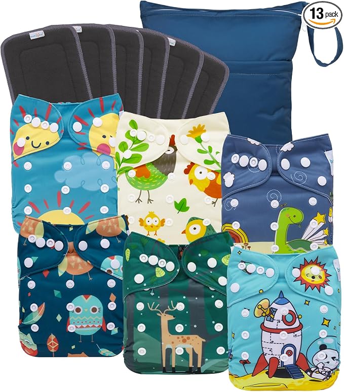 babygoal Reusable Charcoal Cloth Diapers by babygoal