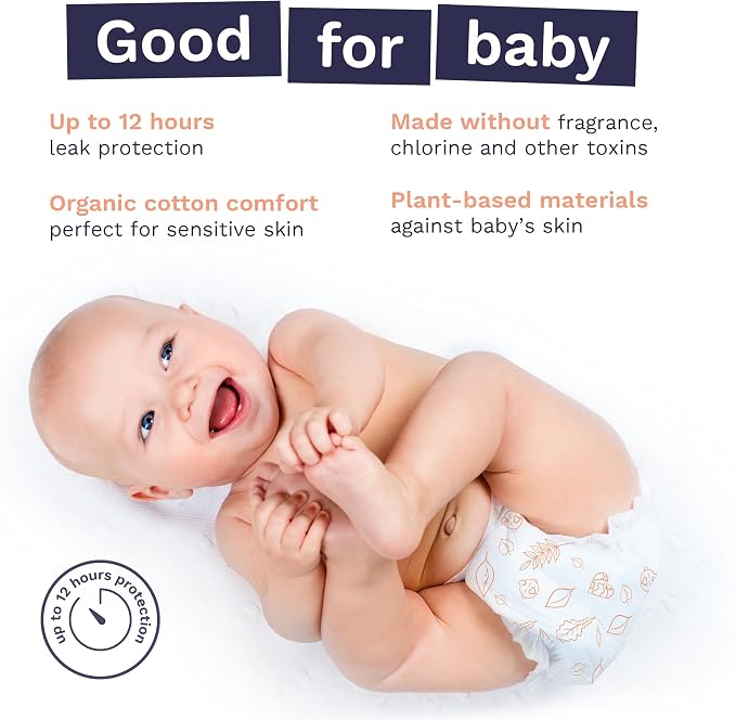 Pura Size 5 Eco-Friendly Diapers Totally Chlorine Free Hypoallergenic, Soft - Image 3