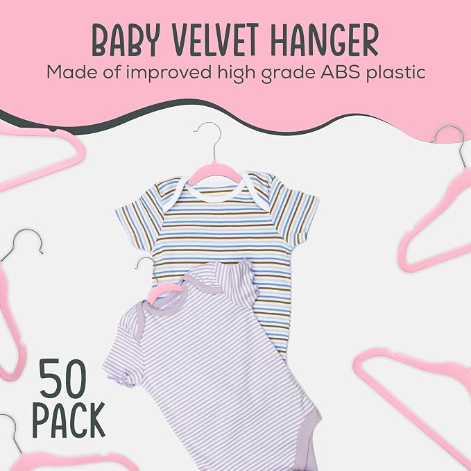 50 Premium Baby Velvet Hangers - Image 2
