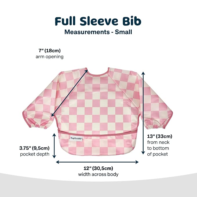 Tiny Twinkle Long Sleeve Bib for Babies & Toddlers – 2 Pack Waterproof Smock - Image 2