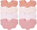 Baby Bibs Muslin Bibs 8 Pack for Drooling and Teething for Unisex Girls Boys by DOSMINE