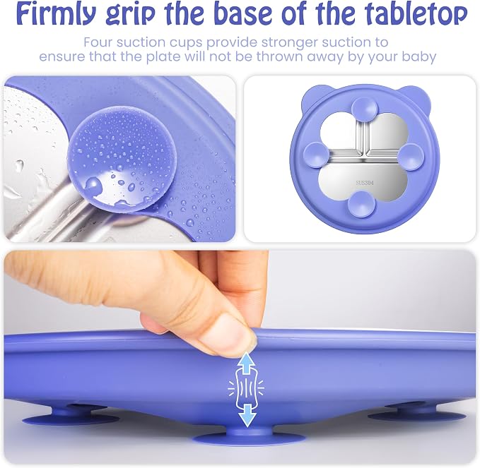 Stainless Steel Kids Plate - Image 6