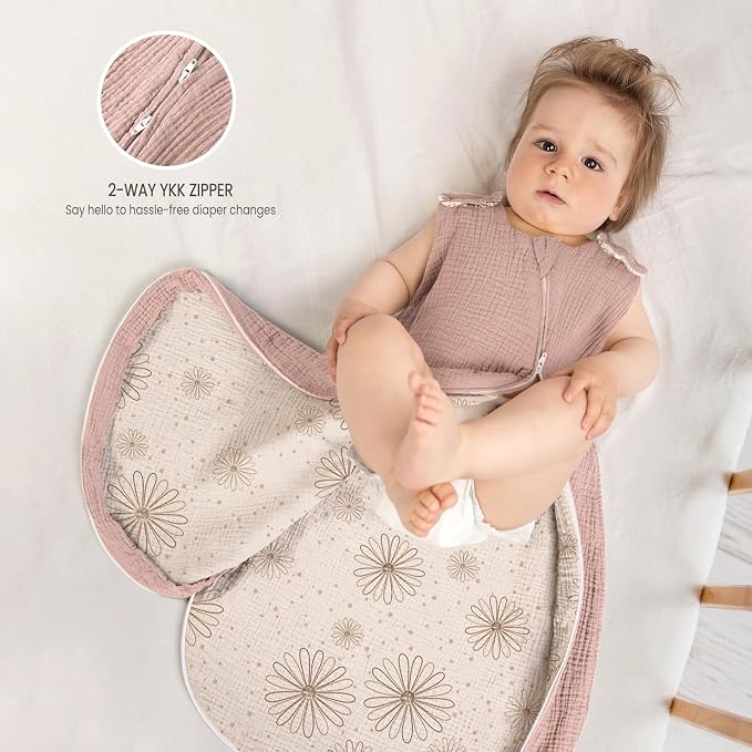 lulumoon Sleep Sack Muslin for Baby: Cotton Wearable Blanket for 15-24 Months - Image 5