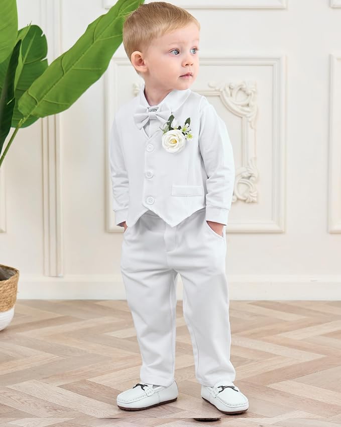 Coco&RARA Baby Boy Clothes Suits Infant Gentleman Outfits, Formal Dress - Image 2