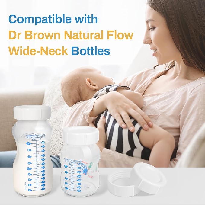 Travel Bottle Caps for Dr Brown Wide-Neck Storage/Travel Caps for Anti-Colic - Image 2